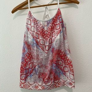 PrAna Red White and Blue Tank SZ S